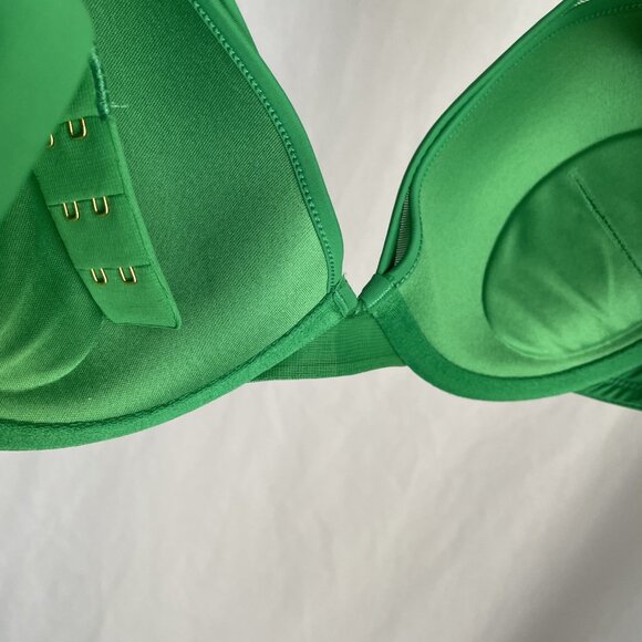 ThirdLove 24/7 Classic Uplift Plunge Bra Size 36A½ Green Smooth T-Shirt Mesh New - Picture 7 of 12